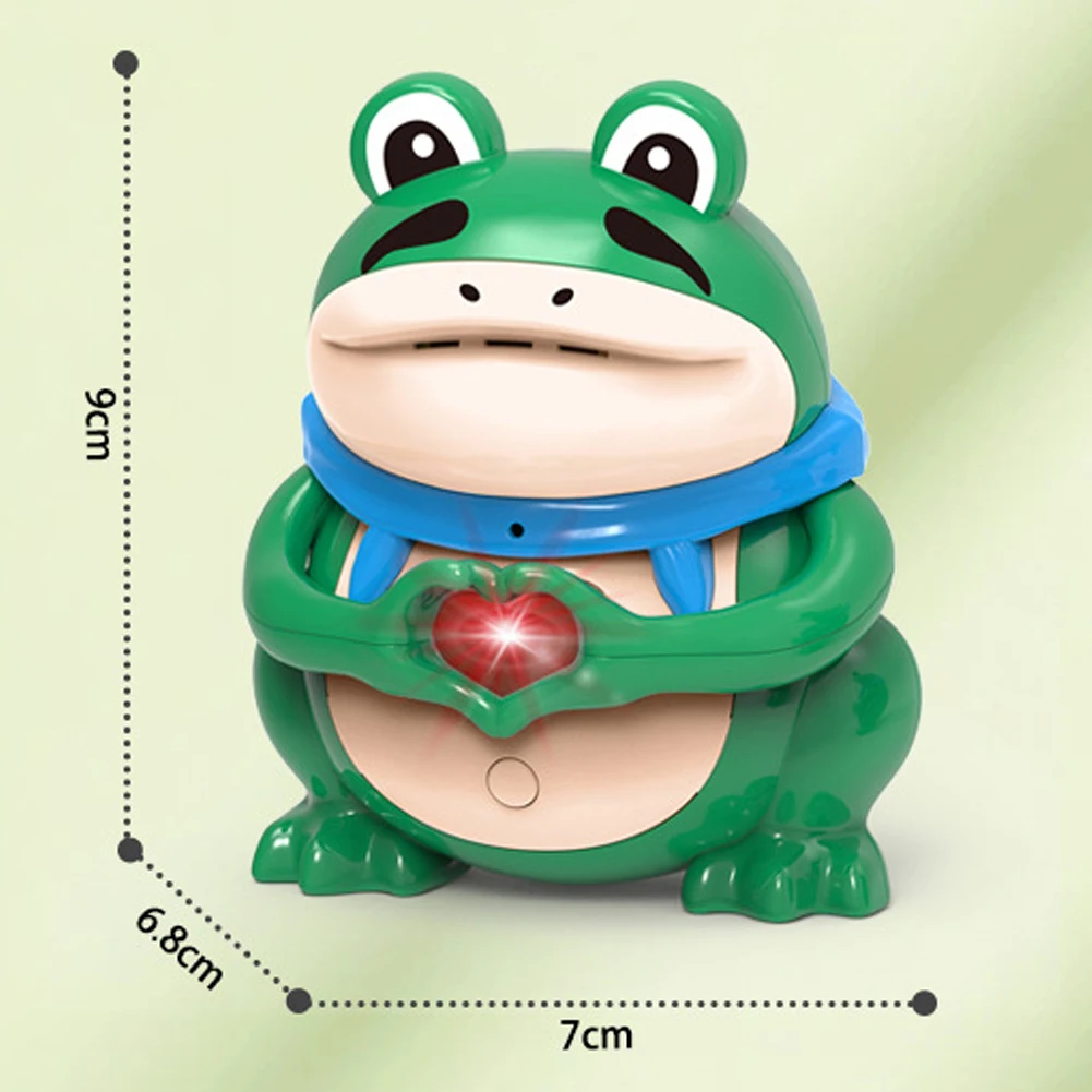 Kids Electric Recordable Little Cartoon Frogs Toy Battery Powered Puzzle Toy Novelty Birthday Gift