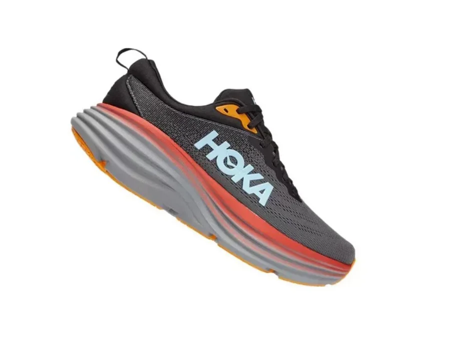 HOKA One One Bondi 8 Athletic Running Shoes Breathable Anti-slip Cushioning Road Running Shoes Men Women Sneakers