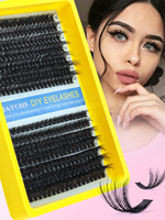 DIY Lashes Extension 320 Bundles Clusters 30D/40D/80D/100D Wispy Natural Thick Individual Eyelashes Mix 9-20mm Cluster Eyelash