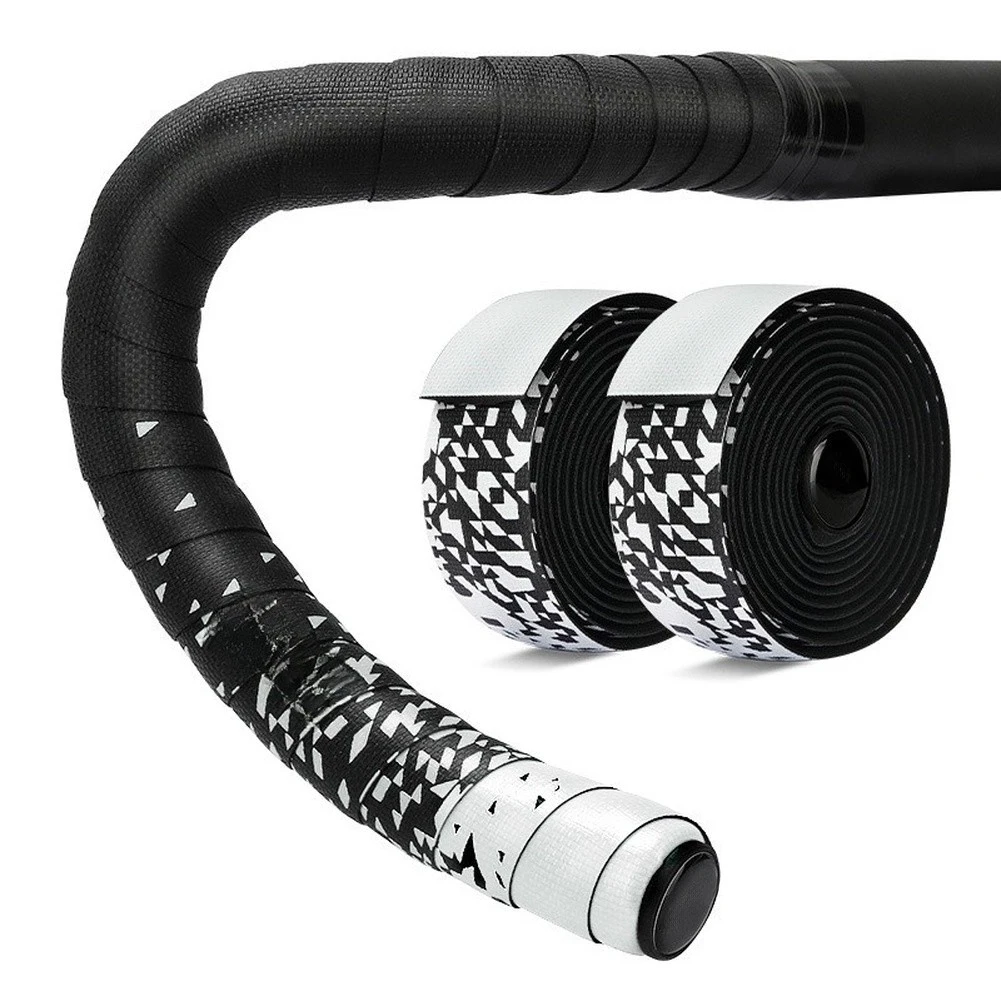Gradient Anti-Slip Silicone Road Bike Handlebar Tape Shock Absorbing EVA Wrap For Cycling Bicycle Components Parts Accessories