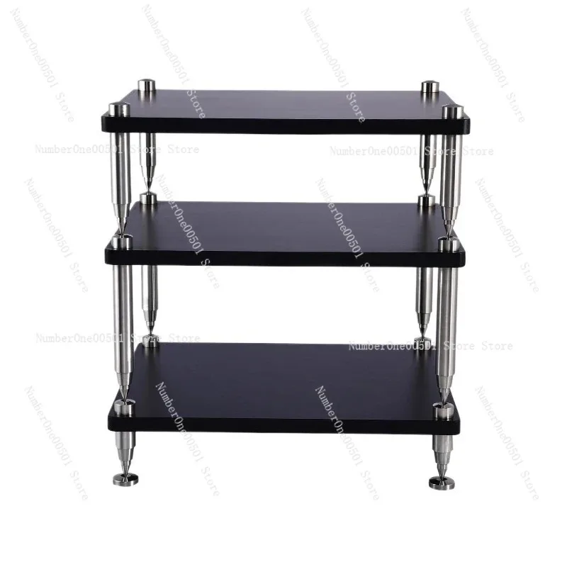 

Стальная стойка для усилителя с твердой ножкой 304, подставка для аудиооборудования из МДФ, профессиональная матовая отделка