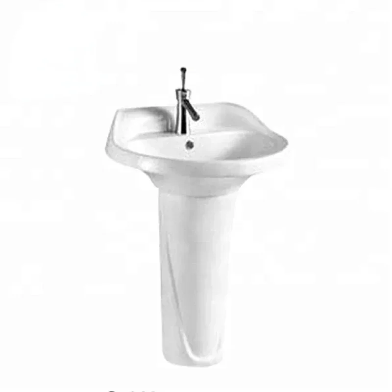 Ceramic bathroom pedestal Hand wash basin C-388