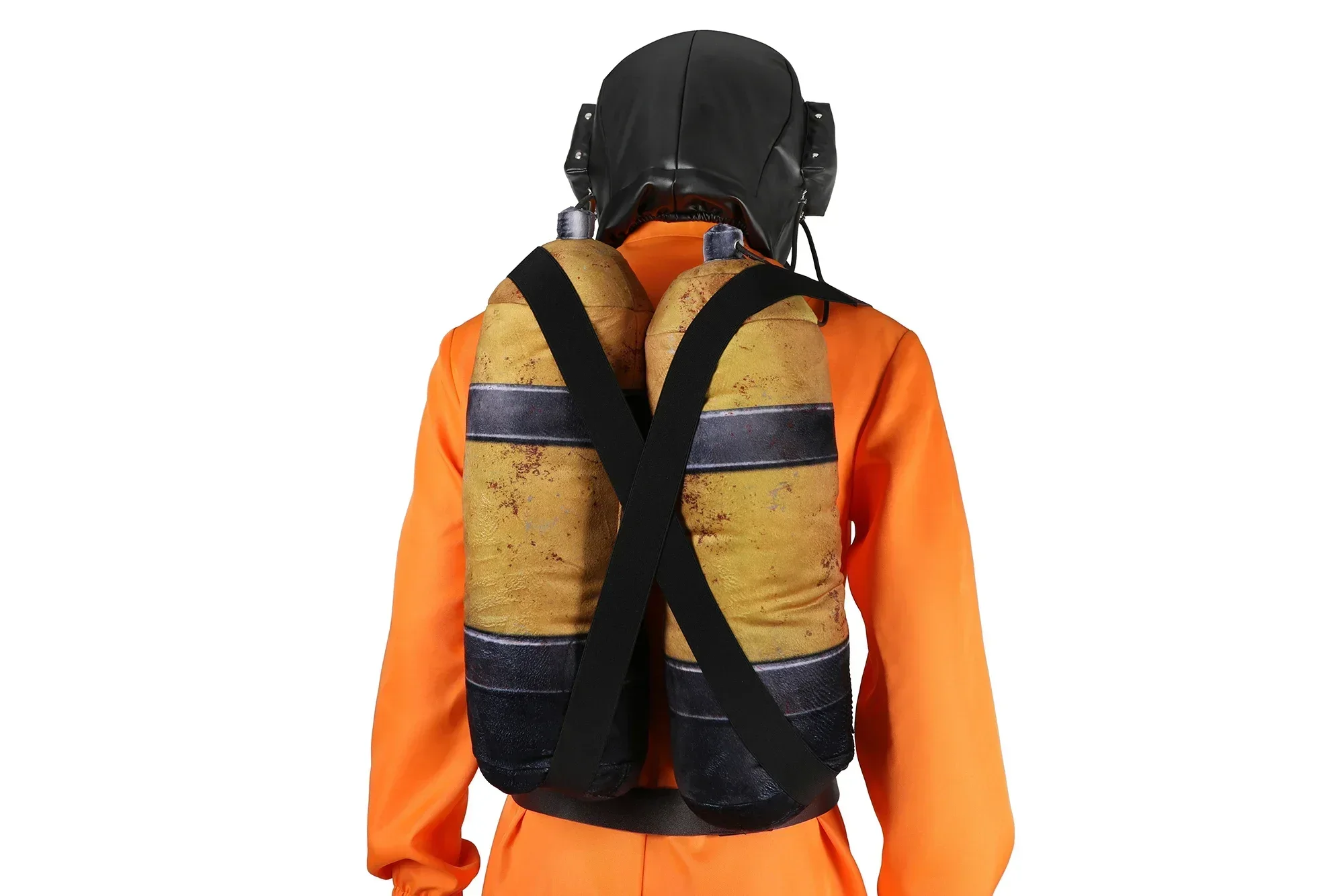 Game Lethal Company Staff Cosplay Costume Protective Jumpsuit Mask Belt Oxygen Tank Props Full Set and Individual Items Are Sold