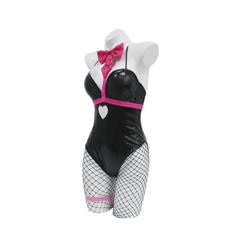 أرنب mikuu مثير كوسبلاي أسود براءات الاختراع والجلود الأرنب فتاة لطيف أزياء الهالوين التأثيرية أغطية الرأس الملابس مصابيح فتاة بيكيني