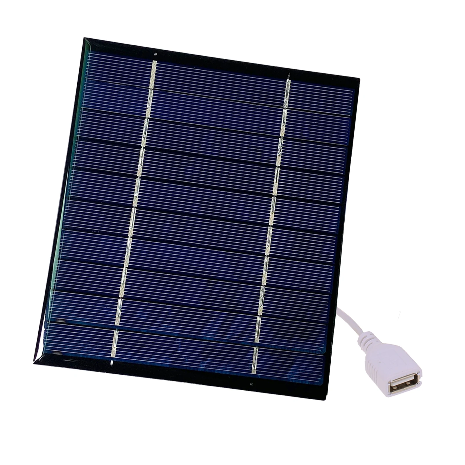 2.5W/5V/3.7V Portable Solar Charger With USB Port Compact Solar Panel Phone Charger For Camping Hiking Travel