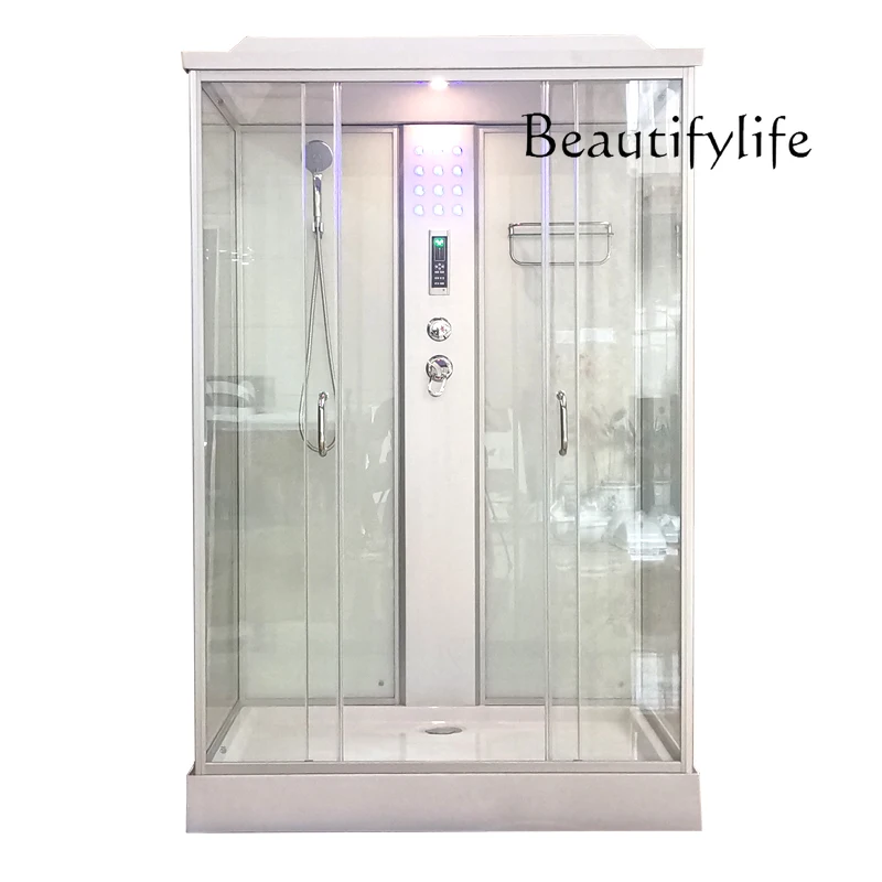 

Nordic rectangular shower room integrated tempered glass enclosed household bathroom