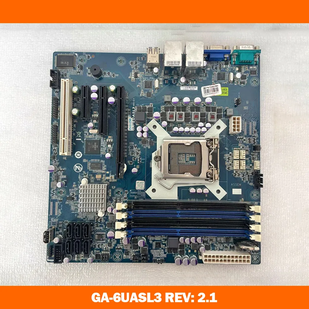 Perfect testing before shipment GA-6UASL3 REV: 2.1 dual network ports