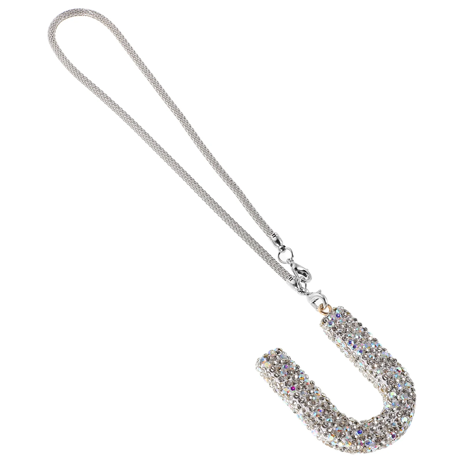 

Decorative Pendant Car Rear View Mirror Hanging Ornament Crystal Interior Accessories Letter Charm Car Letter Ornaments