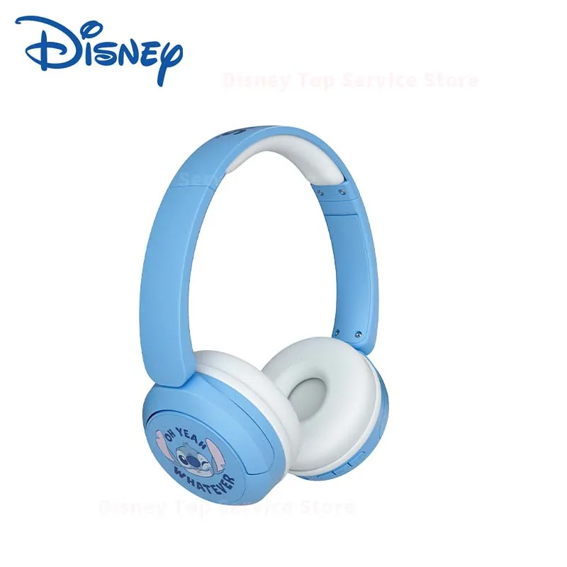 New Disney Stitch Wireless Bluetooth Headphones AH-806 HIFI Sound Stereo Foldable Headsets with Mic for Children Anime Cartoon