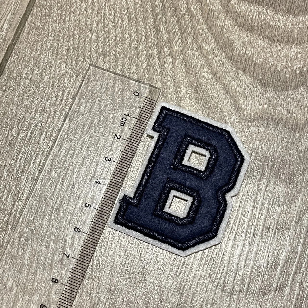 5.5CM Navy Blue Letter Patch Embroidered Iron on Patches Alphabet ABC DEF LMN RST UVW XYZ for Clothing Bags Name DIY Accessories