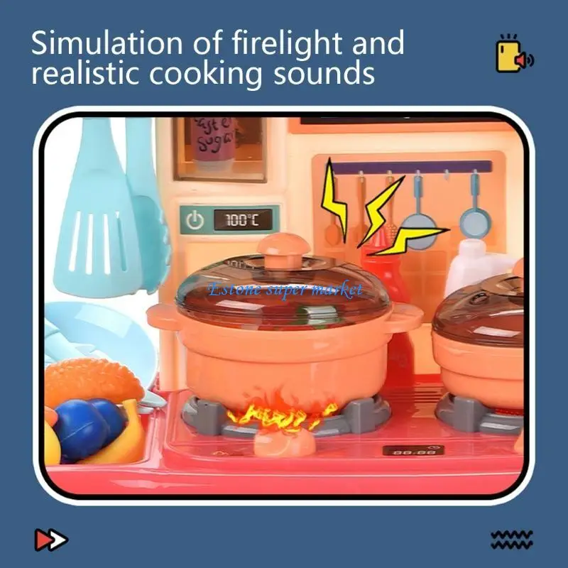 090B Great Kitchen Little Kitchen Playset Toy Toy para niños Educación para niños