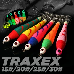 Lead Squid 56g 75g 94g 113g 150g Sinking Luminous Squid Hook Sea Fishing Cuttlefish Wood Shrimp Squid Lure Artificial Bait