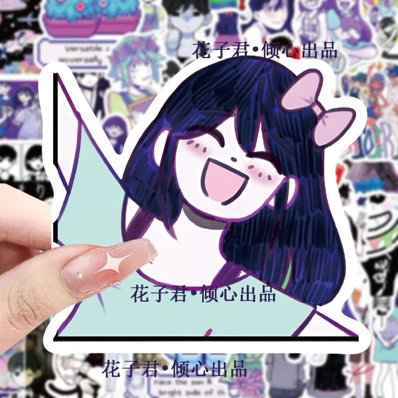 สติกเกอร์ตกแต่งลายกราฟฟิตี้สร้างสรรค์ลายการ์ตูนโอโมริ 50 ชิ้น