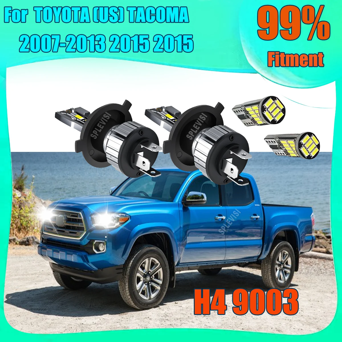 

LED Car Headlights with Energy-Saving Type 12v 6000k white For TOYOTA (US) TACOMA 2007 2008 2009 2010 2011 2012 2013 2014 2015