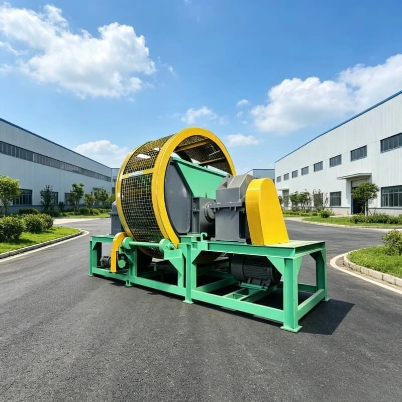 1200mm Large Size Tire Shredder Truck Tyre Crushing Machine Industrial Rubber Waste Disposal Equipment Customized Dimension