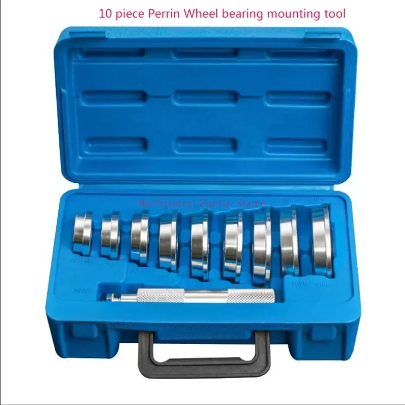 10 Pieces Perine Wheel Bearing Installation Tool Bearing Outer Ring Seat Ring Oil Seal Sealing Ring Rubber Sleeve Pressing Tool