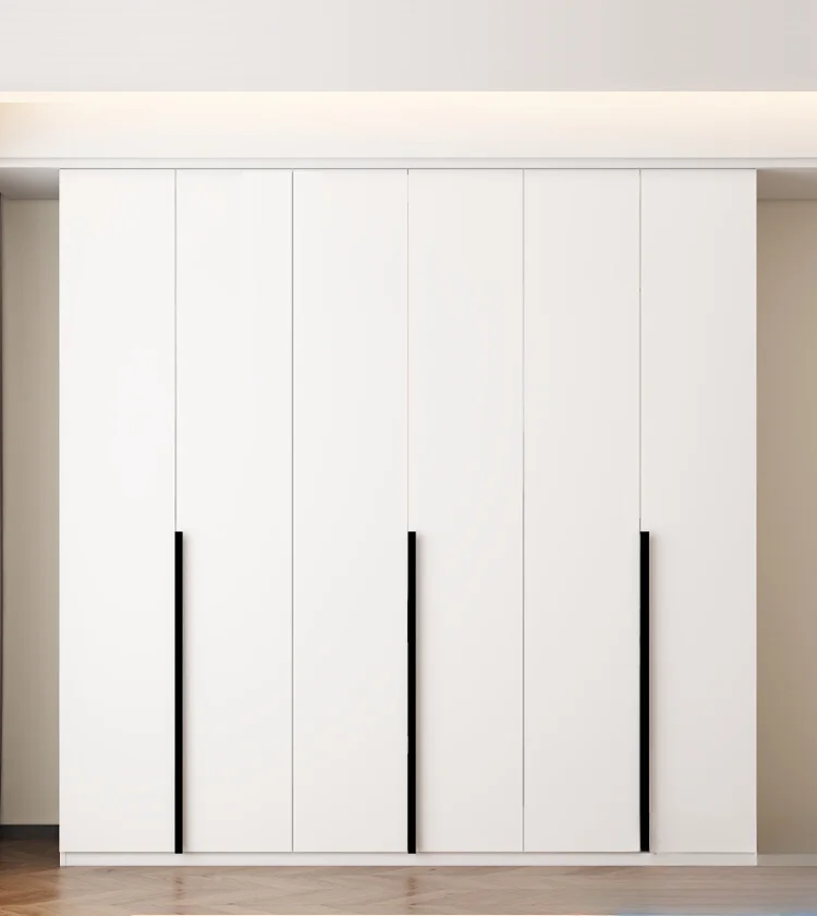 Solid wood wardrobe whole house custom bedroom home minimalist 60cm depth one door to the top overall