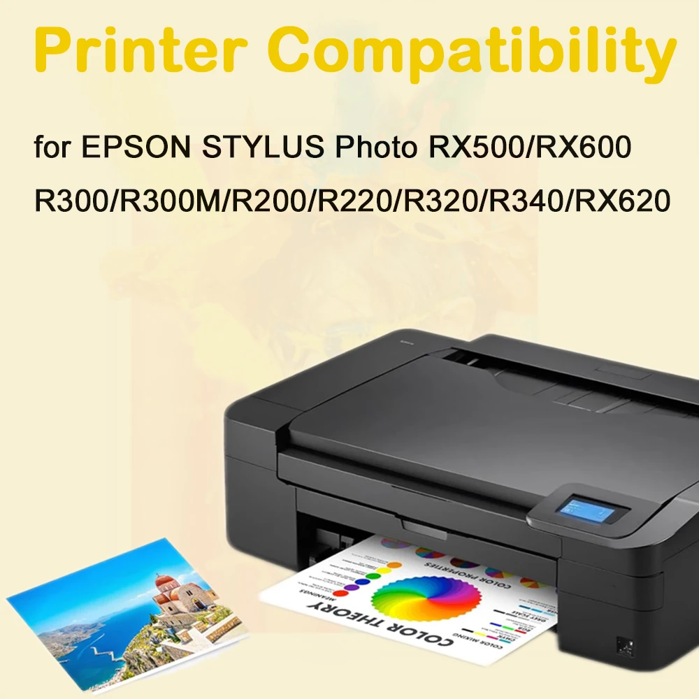 T0481- T0486 Refillable Ink Cartridge Auto Reset Chip for EPSON STYLUS Photo RX500/RX600/R300/R300M/R200/R220/R320/R340/RX620
