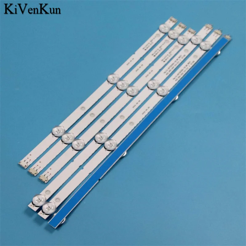 6Pcs LED TV Bands Bar MS-L1717 V1 Backlight Strip RF-AZ400E30-0701S-11 A1 Lanes Rulers JL.D40071330-001DS-M Planks Matrix Tapes