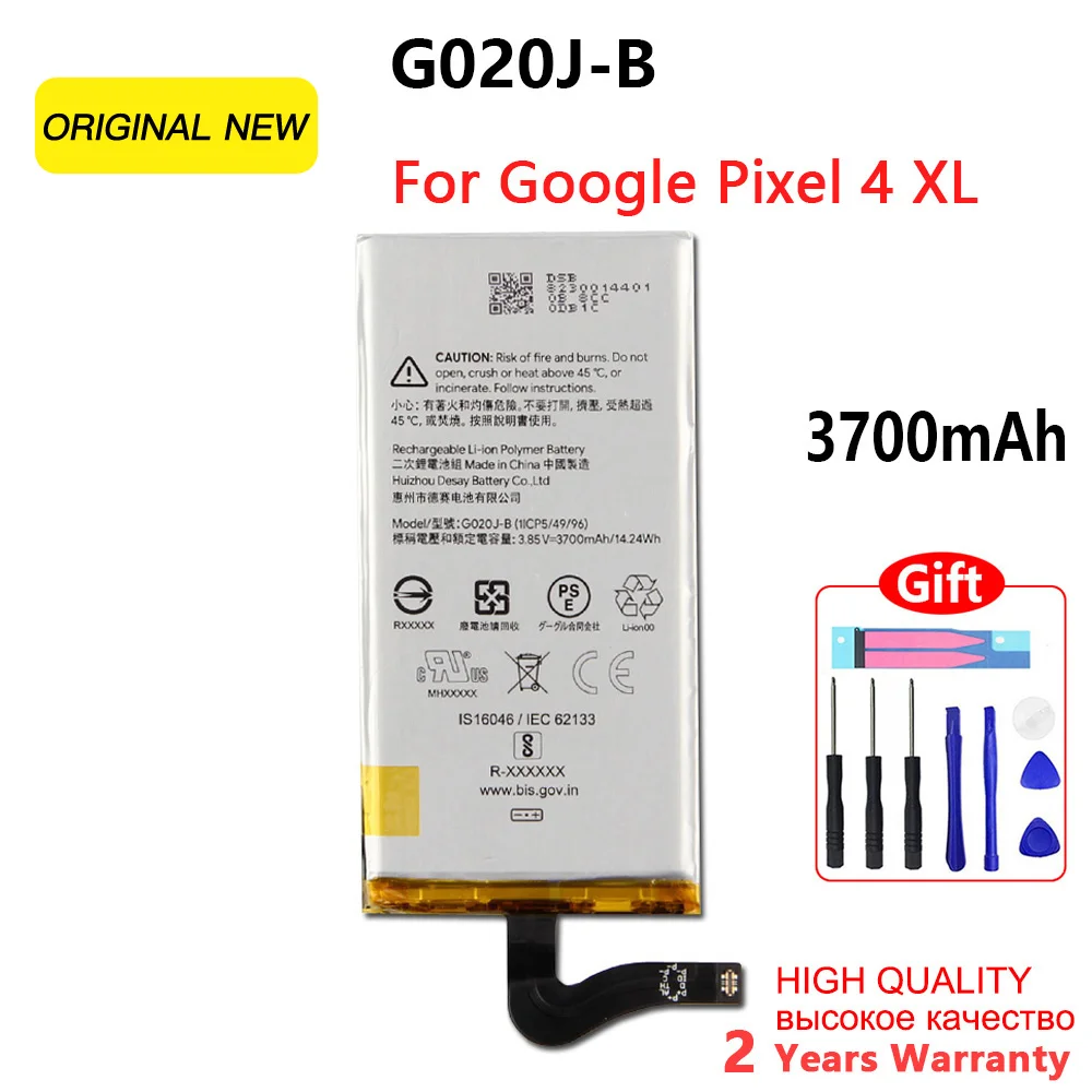 Original new  G020J-B Replacement Battery For Google Pixel 4 XL Pixel4 XL G020J-B Genuine Battery 3700mAh