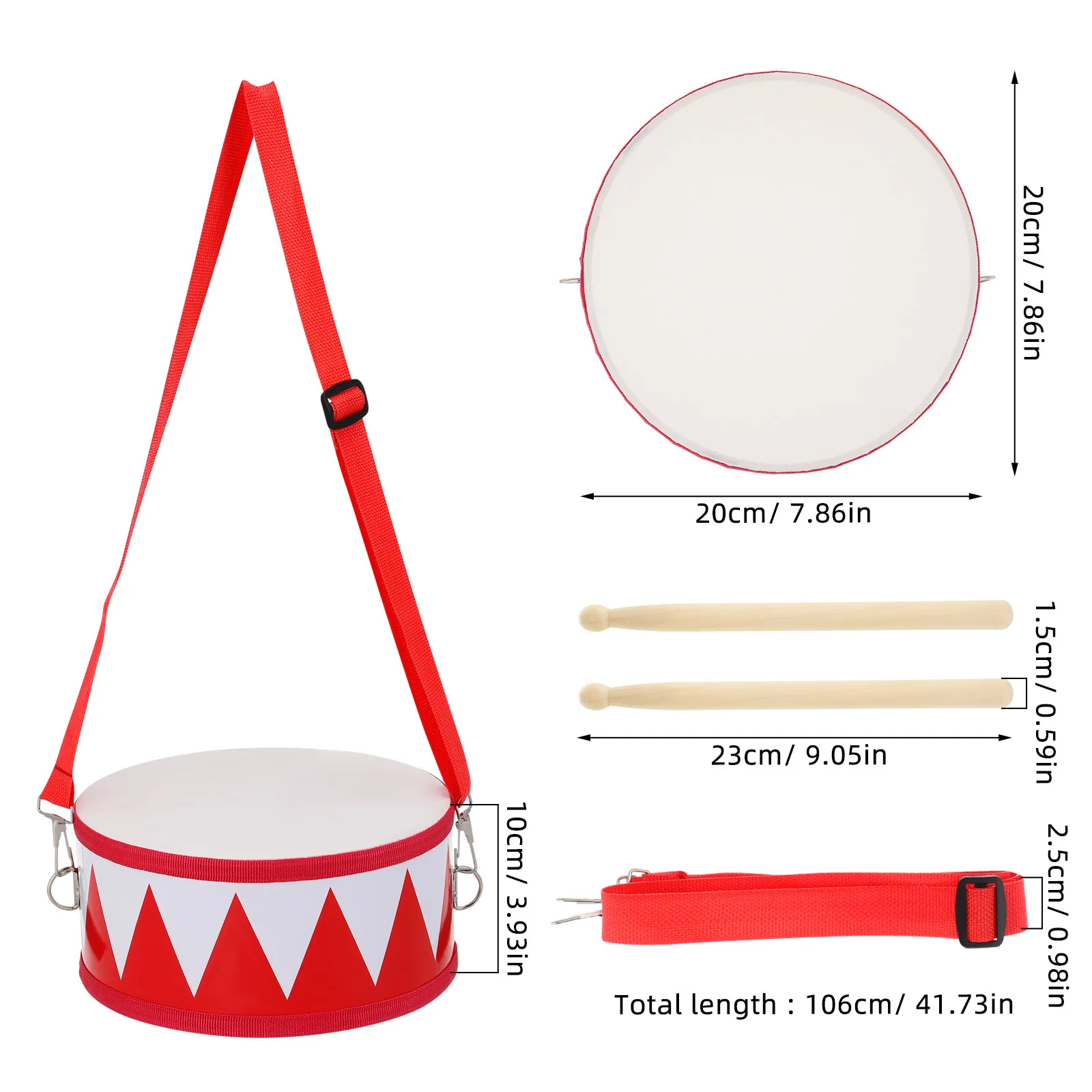 مجموعة طبلة للأعمار من 1 إلى 3 سنوات، طبلة قرع موسيقية، هدية تعليمية لعمر 5-7 سنوات