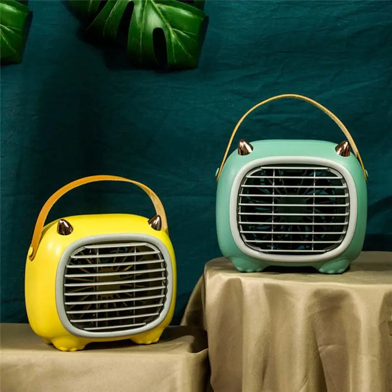 Refrigeration Air Conditioning Desktop USB Mini Portable Dormitory Mute Office Charging Cooling Water Spray Fan