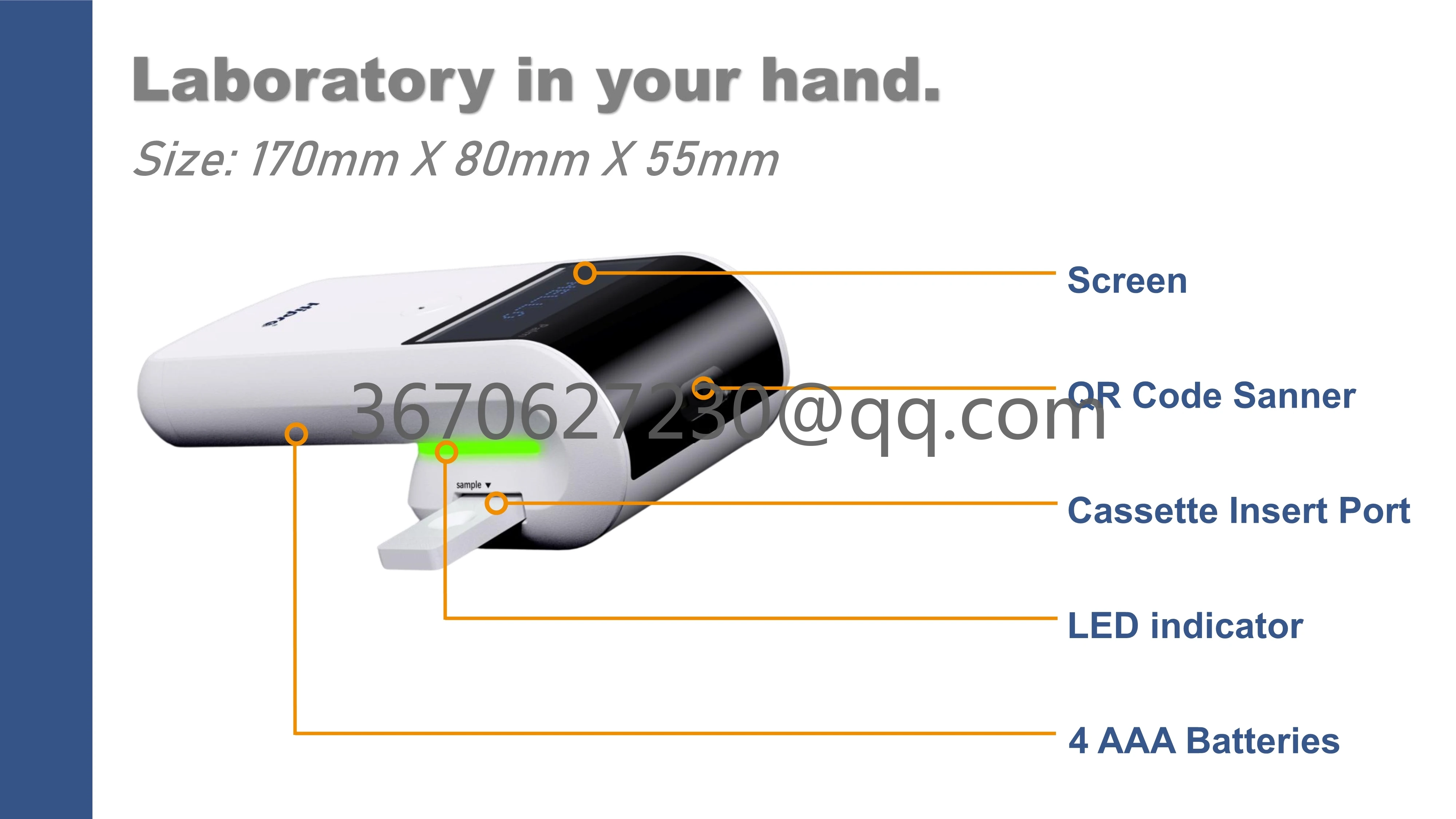 blood analyzer Automatic Fluorescence  PalmF for fast quantitative test