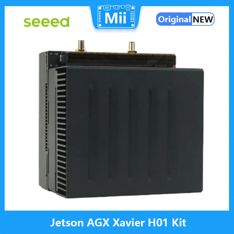 Jetson AGX Xavier H01 Kit with Jetson Xavier AGX processor, 32 TOPs, Wi-Fi, Bluetooth, Aluminum case with Cooling Fan