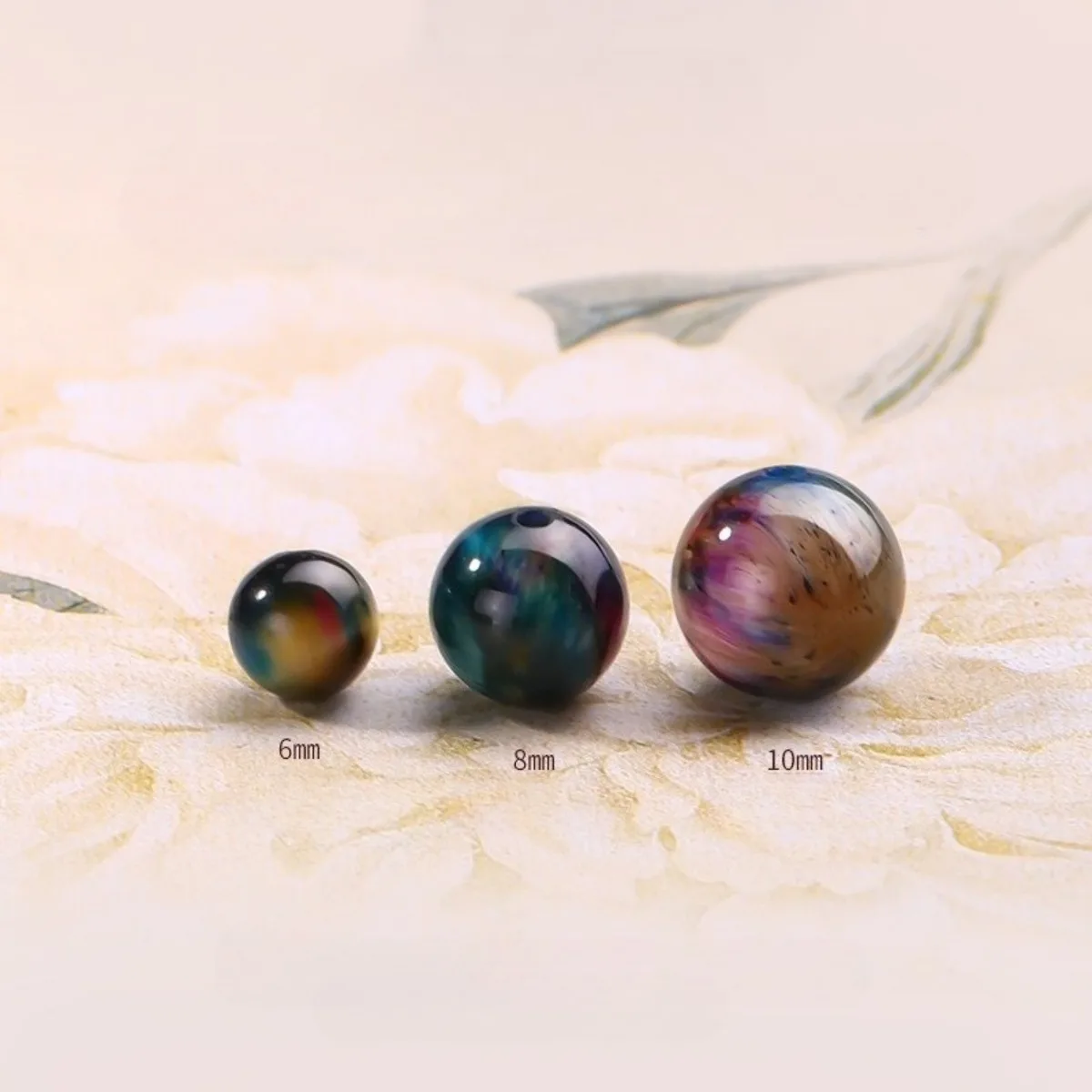 Natural Blue Tiger's Eye Beads Hawk's Eye Beads 6mm 8mm 10mm Not Dyed Not Enhanced Loose Gemstone