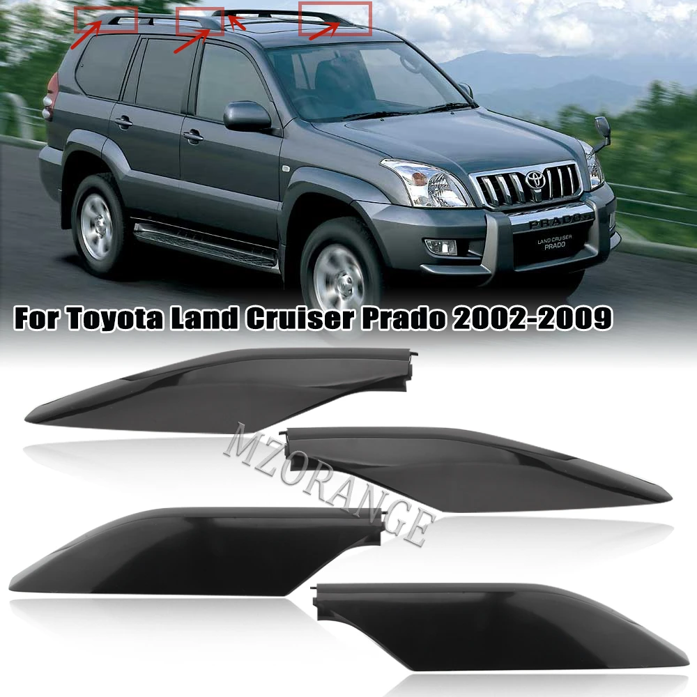 1PCS Roof Rack Cover Bar Rail End Shell For Toyota Land Cruiser Prado LC120 FJ120 GX470 2002 2003 2004 2005 2006 2007 2008 2009