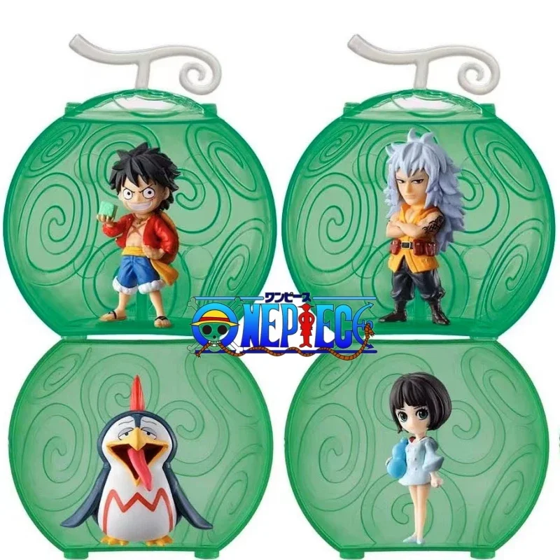 

4 шт. Оригинальные фигурки Bandai Gashapon OMEPI NO MI ODYSSEY Ideo Luffy, игрушки для детей, подарок, коллекционные модели, украшения