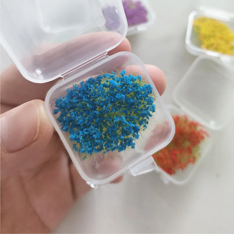 Mixed Color Simulation Flower Cluster Model Kit Diy Building Sand Table/Garden Scene Materials Diorama Accessories 5Pcs/lot