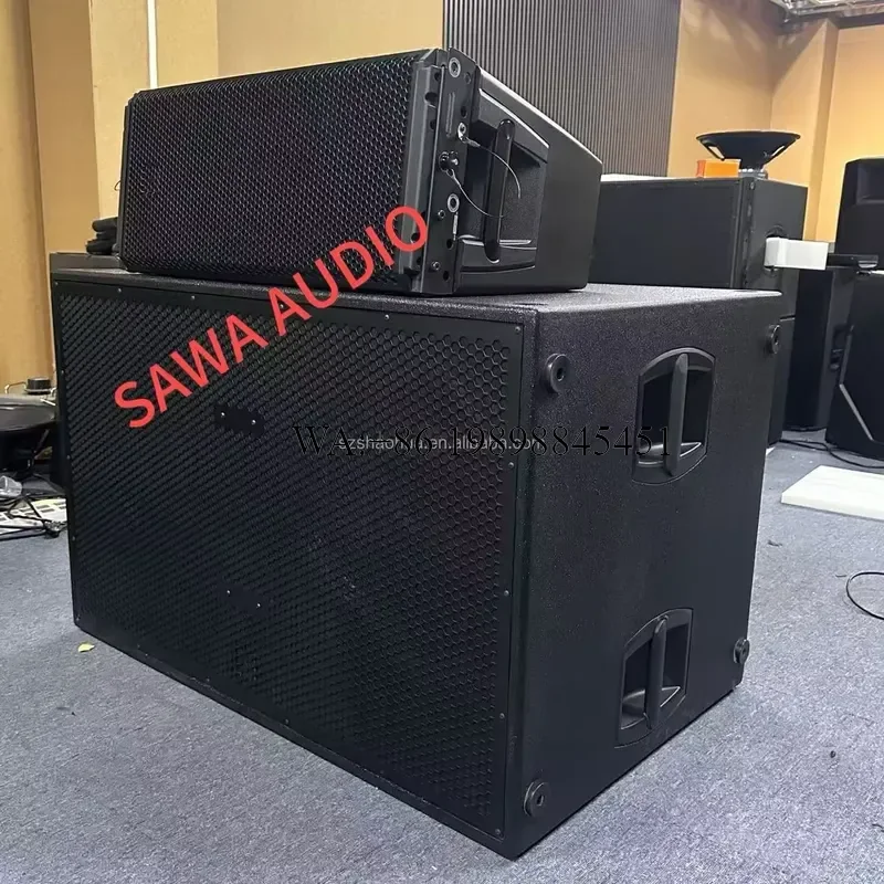 WMWMNU SUB 8006-AS Subwoofer Active Double 18 Inch Subwoofer Speaker Bass for Church Stage Powered Subwoofers Audio Speaker