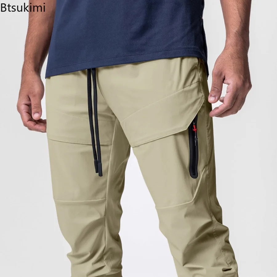 2024 New Jogger Fitness Sport Pants for Men Streetwear Outdoor Casual Training Trousers Men Multi-pockets Cargo Pants Sweatpants
