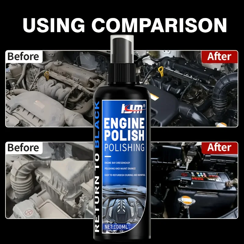 General-purpose multi-purpose polishing agent -Suitable for automotive engines,interiors,tires,etc.for brightening and polishing