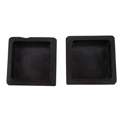 Embouts carrés de lit en plastique, 100mm x 100mm, 2 pièces