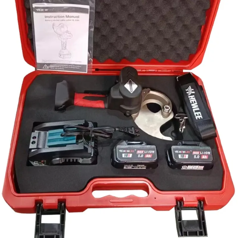 Huley HL-50M Automatic Oil Return Hydraulic Cable Cutting Machine Fast Cordless Rechargeable Battery Powered Ratchet Cutting