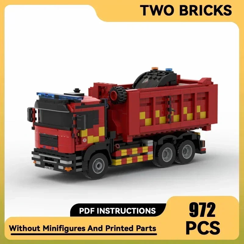 Car Model Moc Building Bricks London Fire Brigade Prime Mover Bobcat Technology Blocks Gifts Christmas Toys DIY Sets Assembly