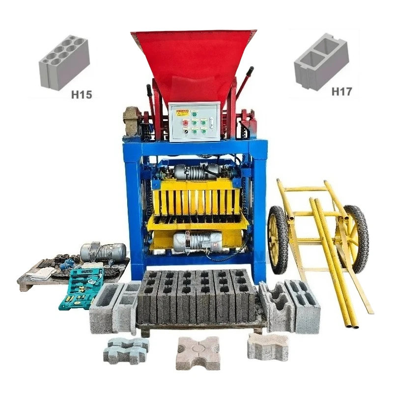 New Electric Semi Automatic Hollow Block Making Machine With Simple Operation And Durable Cast Iron Frame Quality