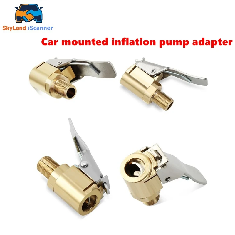 Universal Car Tyre Inflator Valve Connector Air Chuck Clip Lock-on Adapter Air nozzle adapter of vehicle mounted inflation pump