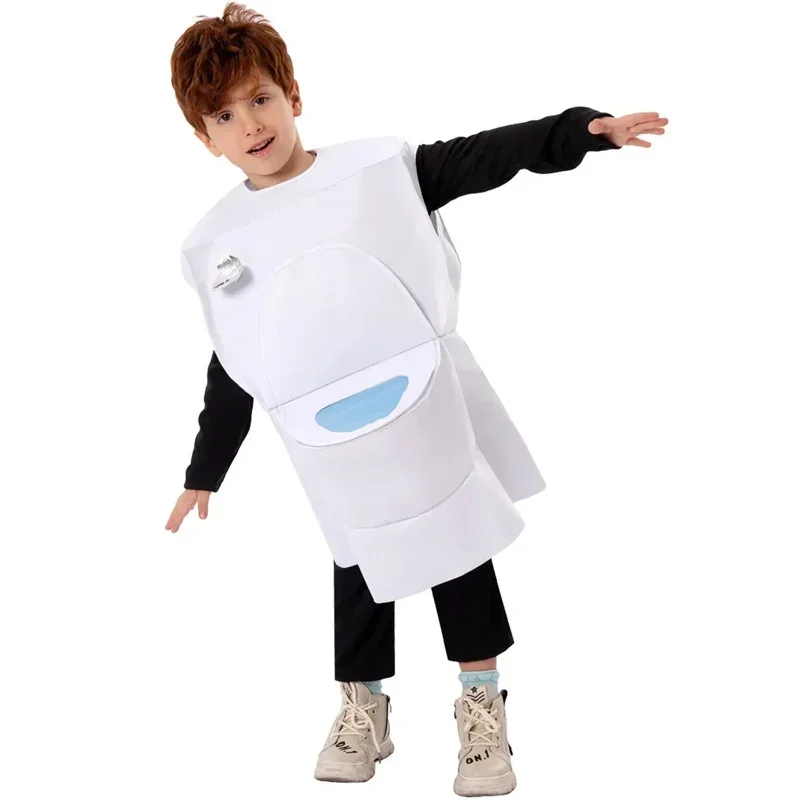 Funny Family Group Cosplay Carnival Titan Skibidi Toilet Costume Unisex Boys Speaker Man Jumpsuit Halloween Costume For Kids