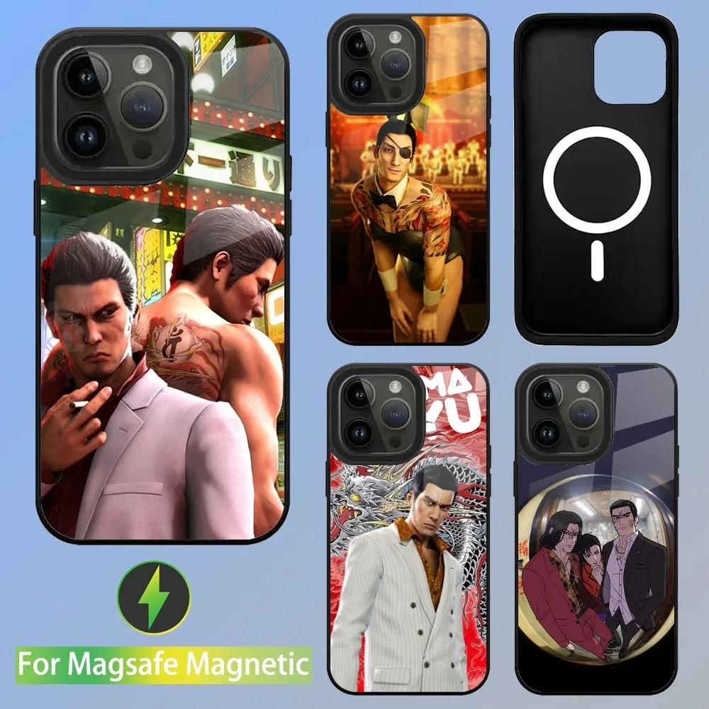 Yakuza 0 Game Phone Case For iPhone 15,14,13,12,11,Plus,Pro,Max Mini Magsafe Magnetic Wireless Charging