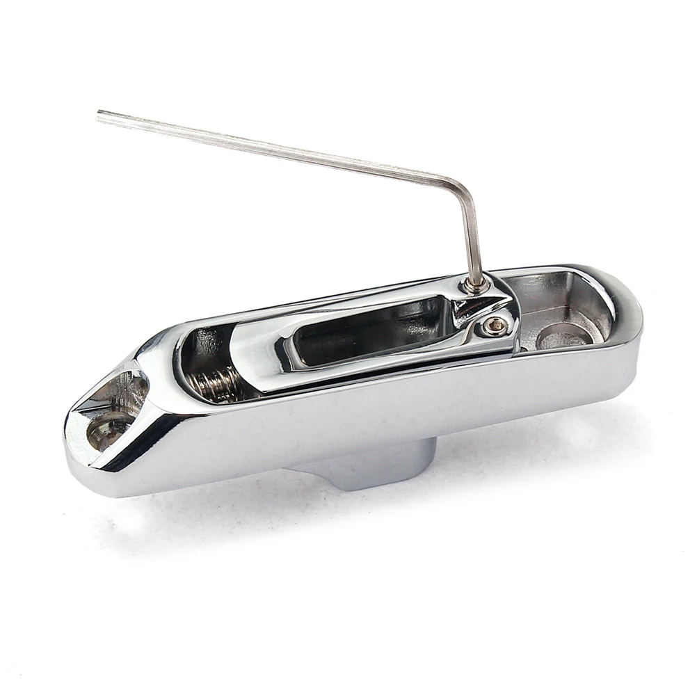

4 Pcs Corrosion Resistant Bass Bridge Guitar Components Zinc Alloy Saddle Replacement Accessories