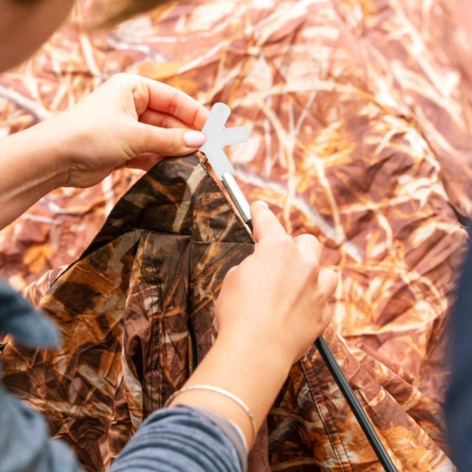 

10Pcs Tent Accessories Plastic Pole Connectors Secure Joint for Tents and Box Frames Easy Installation