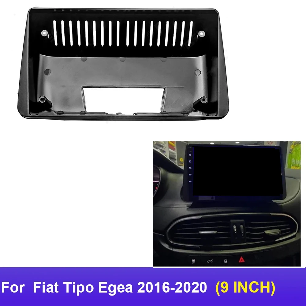 9 Inch Car Frame Fascia Adapter Canbus Box Decoder For Fiat Tipo Egea 2016-2020 Android Radio Dash Fitting Panel Kit