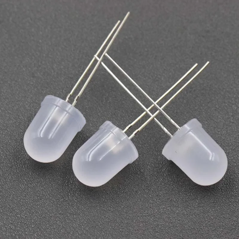 10MM LED Diode Diffused Kit 10 mm  Set Light Emitting White Green Red Blue Yellow