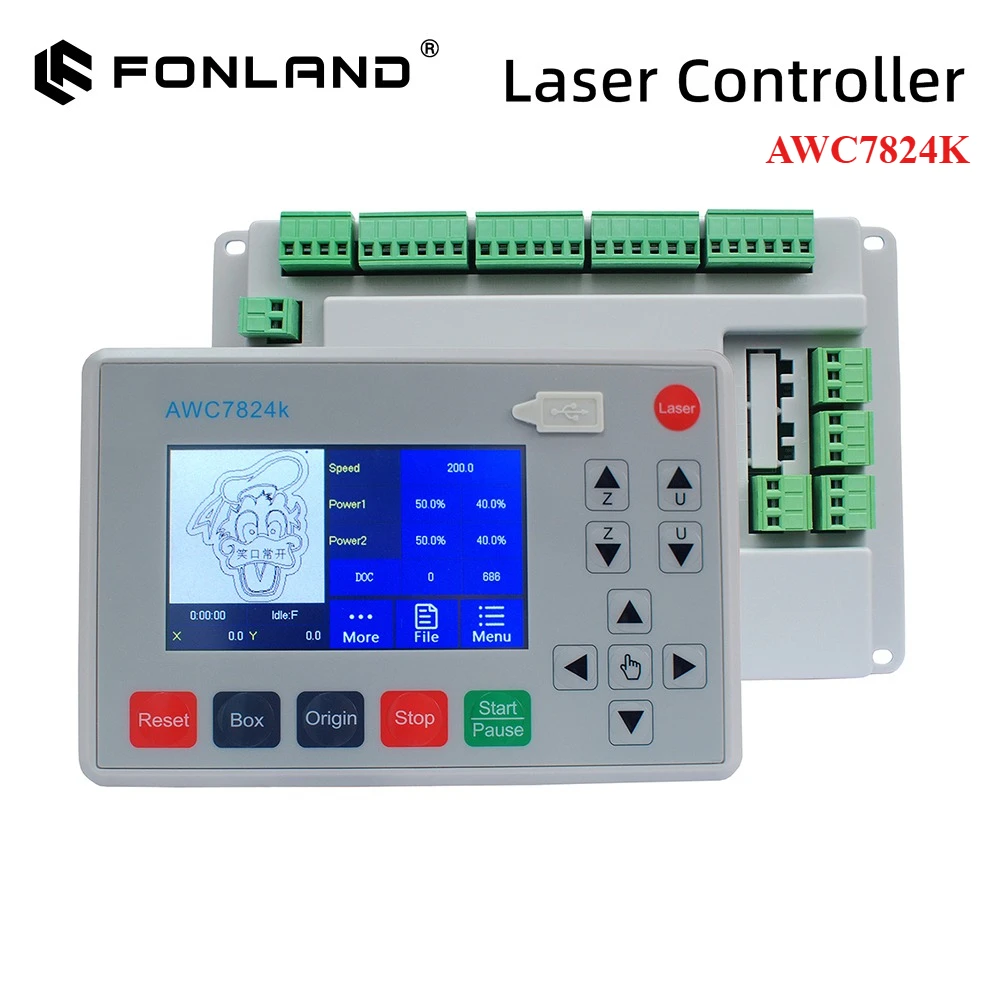 Fonland Trocen AWC7824 AWC7824K CO2 Laser Controller System Touch Screen for CO2 Laser Engraving & Cutting Machine