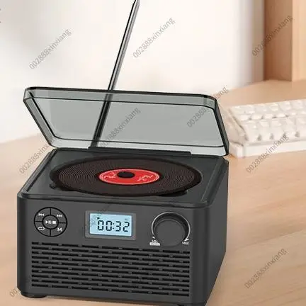 CD Player Retro Home Gift English Bluetooth Music Disc Album CD Player FM Radio