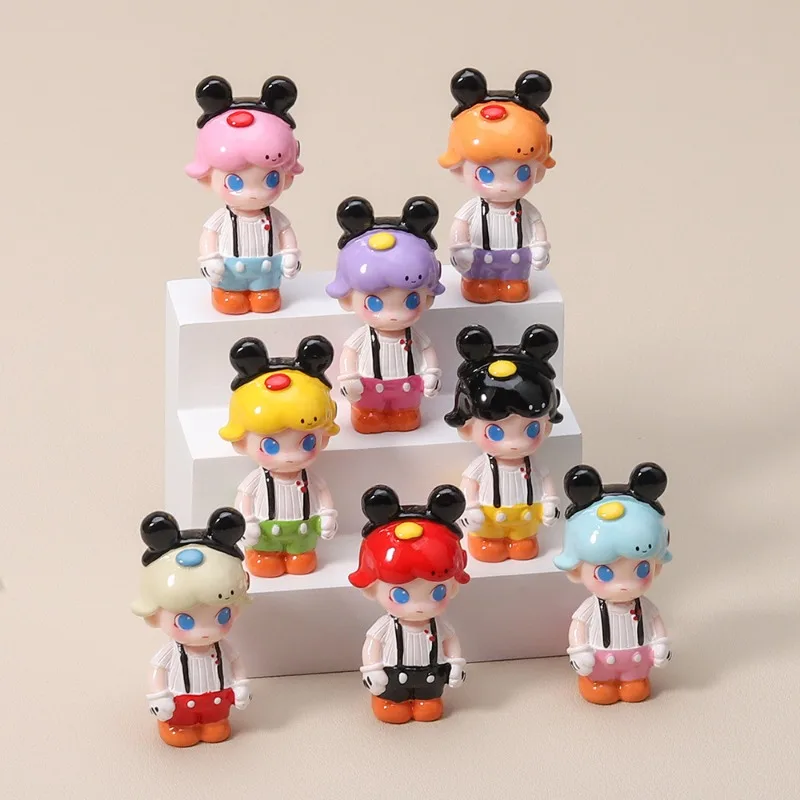 

Hand drawn Dimoo cosplay Mickey doll model Figure Cute Miniature ornament car center console decoration Children's Day gift
