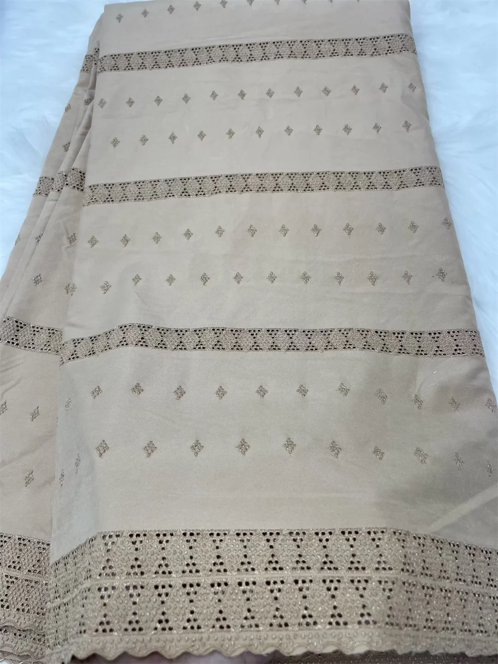 Pure Color Swiss Voile Lace Fabric 5 Yards 2025 Newest Austria African 100% Cotton Lace Fabric For Sewing Women Party Dresses KF